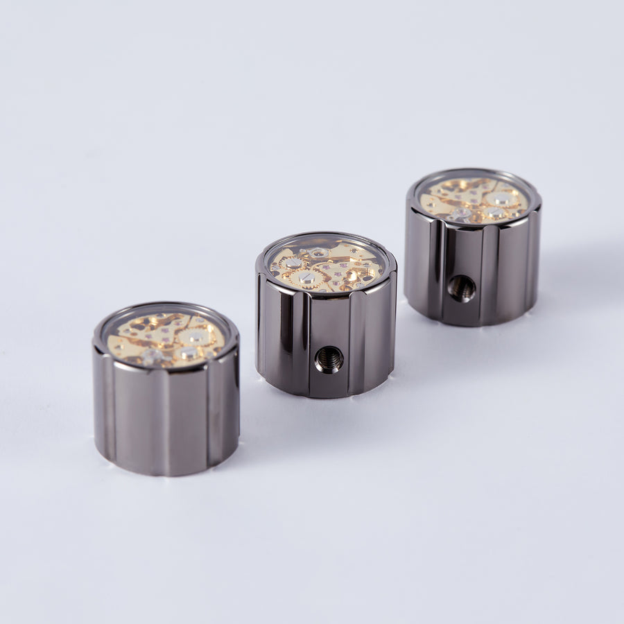 Guyker CKB050 Brass Control Flat Top Knobs Dia. 6 for Electric Guitar
