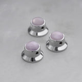 Guyker CKB020 Electric Guitar Bass Dia. 6 Metal Control Volume Knob Hat Type Opal Stone Surface, view 4