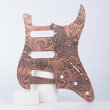 Guyker PG001 11-hole Modern-style S/S/S Brass Pickguard for FD Stratocaster, view 2