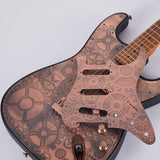 Guyker PG001 11-hole Modern-style S/S/S Brass Pickguard for FD Stratocaster, view 4