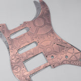 Guyker PG005 11-hole Modern-style S/S/H Brass Pickguard for FD Stratocaster, view 4