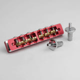 Guyker GMA-002 Lightweight CNC Machined Aluminum Guitar Bridge with Brass Saddles, view 4