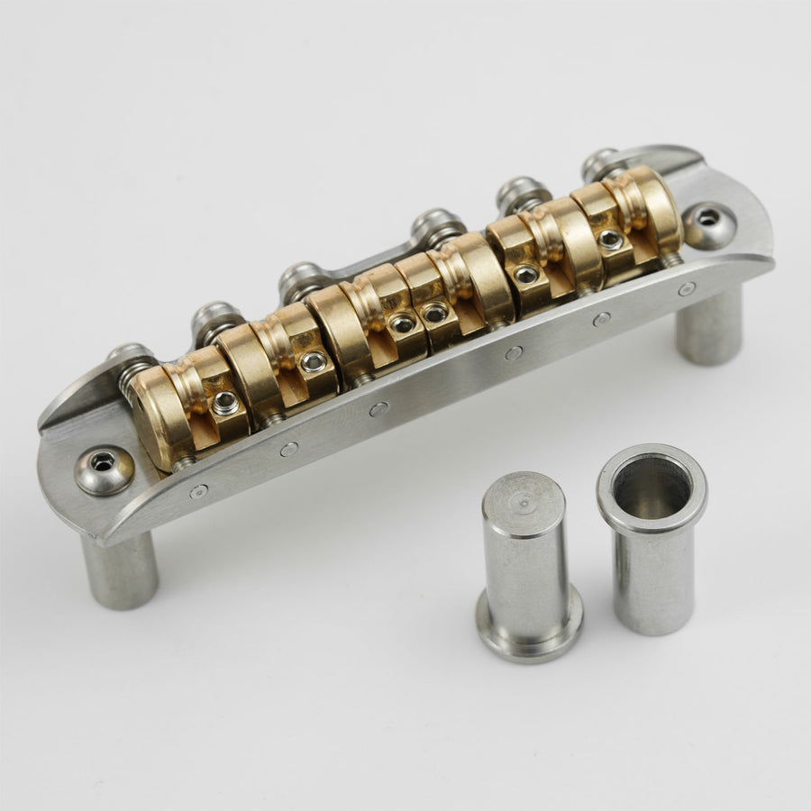 Guyker JZ-002 6-String Roller Guitar Bridge for Jazzmaster, 9.5"/7.25" Radius (Upgraded NEW-001)