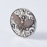 Guyker Guitar Toggle Switch Back plate Hudie Metal Cover Butterfly Skeleton Pattern, view 2