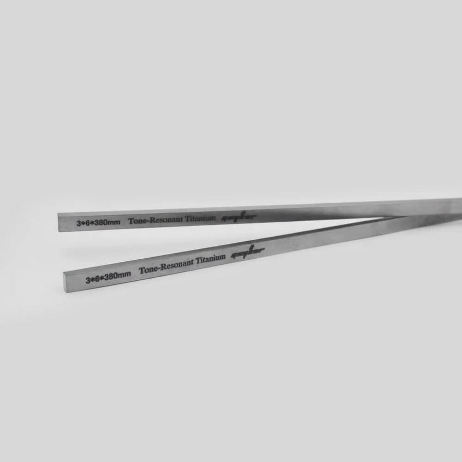 Guyker 2pcs Titanium Neck Rods 3mmX6mmX380mm/450mm Guitar Guitar Neck Stiffener for Strings Instruments