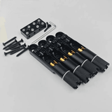 Guyker Electric Bass Bridge Stainless Steel Fan Bridge 4/5 String Adjustable GB100, view 4