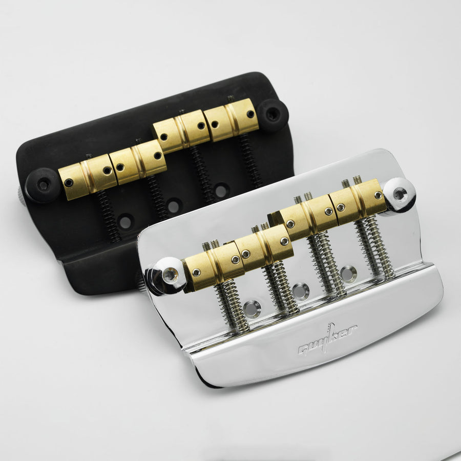 Guyker GB1023 4-String Bass Bridge with Brass Saddles