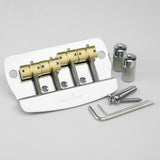 Guyker GB1023 4-String Bass Bridge with Brass Saddles, view 3