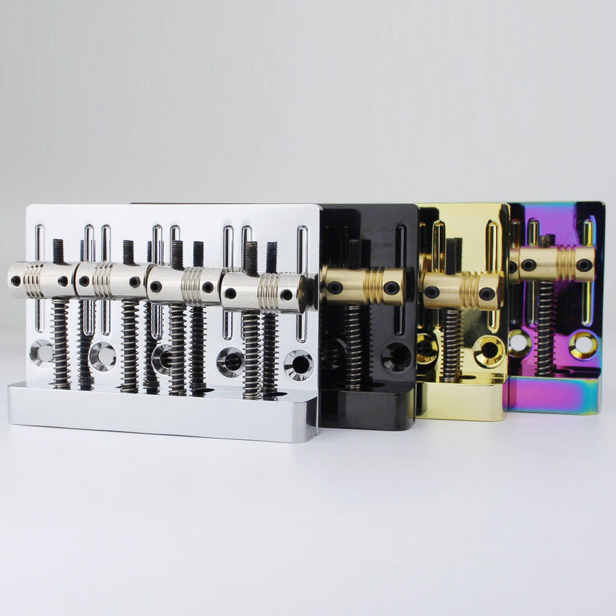 Guyker Jazz Bass Bridge 4-String Machined Brass Saddles GB403
