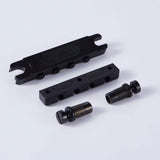 Guyker Bass Guitar Bridge 4-String Zinc Alloy Adjustable Saddles BS004, view 6