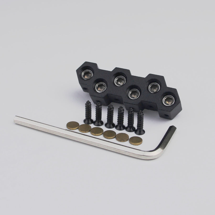 Guyker 6 String Headless Bass Bridge String Lock Black