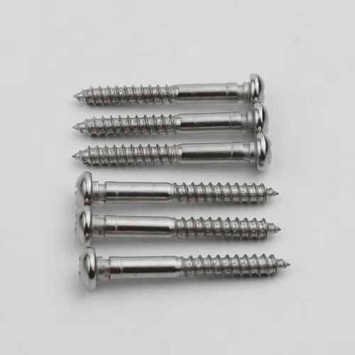 Guyker 6Pcs Notched Mounting Screws For Electric Guitar Tremolo Bridge Saddles
