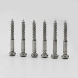 Guyker 6Pcs Notched Mounting Screws For Electric Guitar Tremolo Bridge Saddles, view 4