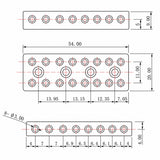 Guyker String Headless Guitar Bridge String Lock Nut, view 6