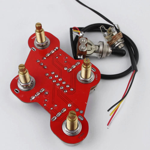 GUYKER A500K Potentiometer Circuit Board Connection Switch Jack PREAMP For Guitar Accessories