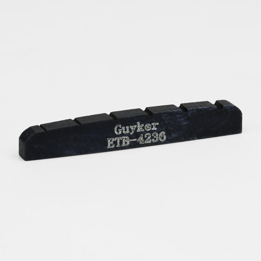 Guyker Black Bone Bass Nut Pre-Slotted Flat Bottom for 6-String Bass