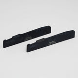 Guyker Bone Nut for Acoustic Guitar Black Flat Bottom Raw Pre-Slotted Nut, view 3