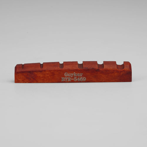 Guyker Red Bone Bass Nut Pre-Slotted Flat Bottom for 6-String Bass