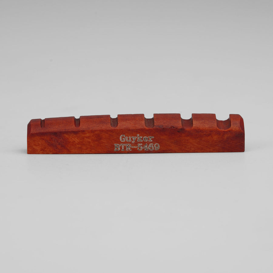 Guyker Red Bone Bass Nut Pre-Slotted Flat Bottom for 6-String Bass