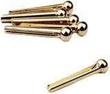 Guyker Brass Pins Bridge Pins, Endpin for 6 Strings Folk Acoustic Guitar Nail Pegs Replacement Parts High Craftsmanship 1 Set (6 Pcs), view 2
