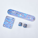 GUYKER Electric Guitar Titanium Alloy Control Plate Knob Mechanical Pattern for FD TL Parts Replacement, view 2