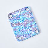 GUYKER Electric Guitar Titanium Alloy Control Plate Knob Mechanical Pattern for FD TL Parts Replacement, view 4