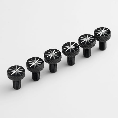 Guyker FR-006 Asterisk Pattern Fine Tuning Screws Set for Floyd Rose Tremolo, 1 Set / 6 PCs