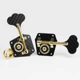 Guyker GB530T Open Gear Bass Tuning Machines 1:28 Ratio Carbon Fiber, view 6