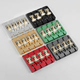 Guyker GBA-01 CNC Aluminum Alloy Bass Bridge with Brass Saddles – 4 String, view 3