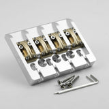 Guyker GBA-01 CNC Aluminum Alloy Bass Bridge with Brass Saddles – 4 String, view 6