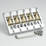 Guyker GBA-01 CNC Aluminum Alloy Bass Bridge with Brass Saddles – 5 String, view 3