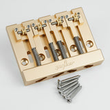Guyker GBA-406 CNC 4-String Bass Bridge in Aerospace Aluminum Alloy for Bass Guitar, view 3