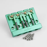 Guyker GBA-406 CNC 4-String Bass Bridge in Aerospace Aluminum Alloy for Bass Guitar, view 5
