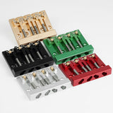 Guyker GBA-406 CNC 4-String Bass Bridge in Aerospace Aluminum Alloy for Bass Guitar, view 6