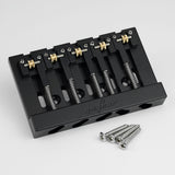 Guyker GBA-506 CNC 5-String Bass Bridge in Aerospace Aluminum Alloy with Adjustable String Spacing for Bass Guitar, view 2