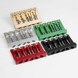 Guyker GBA-506 CNC 5-String Bass Bridge in Aerospace Aluminum Alloy with Adjustable String Spacing for Bass Guitar, view 6