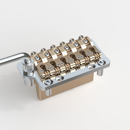Guyker GG901 Tremolo Bridge with Removable Front Plate for 6-String Electric Guitar