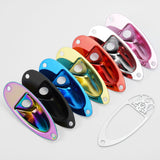 Guyker GJ008 + GJ007 Metal Jack Plate Oval Boat Style for Electric Guitar & Bass, view 2