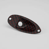 Guyker GJ-009 Metal Jack Plate with Scale Texture Design for Electric Guitar, view 3