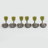 Guyker GK-135SP Vintage Deluxe Guitar Tuning Pegs 1:15 Ratio 3R+3L for LP-Style Electric Guitar, view 5