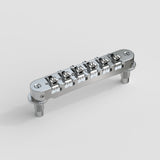 Guyker GM011 Adjustable Roller Tune-O-Matic Locking Bridge Zinc Alloy Body with Stainless Steel Components and Small Screws for Electric Guitars, view 3