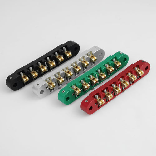 Guyker GMA-008 CNC Tune-O-Matic Roller Bridge Brass Saddles Aluminum Alloy Body for Electric Guitars