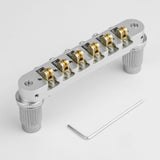 Guyker GMA-008 CNC Tune-O-Matic Roller Bridge Brass Saddles Aluminum Alloy Body for Electric Guitars, view 2