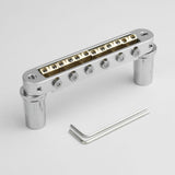 Guyker GMA-009A Adjustable Tune-O-Matic Style Guitar Bridge with Brass Saddles, view 2