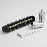 Guyker GMA-009A Adjustable Tune-O-Matic Style Guitar Bridge with Brass Saddles, view 6