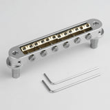 Guyker GMA-009B Adjustable Tune-O-Matic Style Guitar Bridge with Brass Saddles, view 2