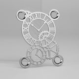 Guyker GN008 Stainless Steel Gear-Clock Hybrid 4-Hole Neck Plate, view 4