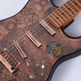 Guyker Guitar Back plate ChiLun Cover Gear Pattern Metal Toggle Switch, view 4