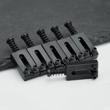 Guyker MA001 Guitar Bridge Saddles Stainless Steel Block Style Set of 6, view 2