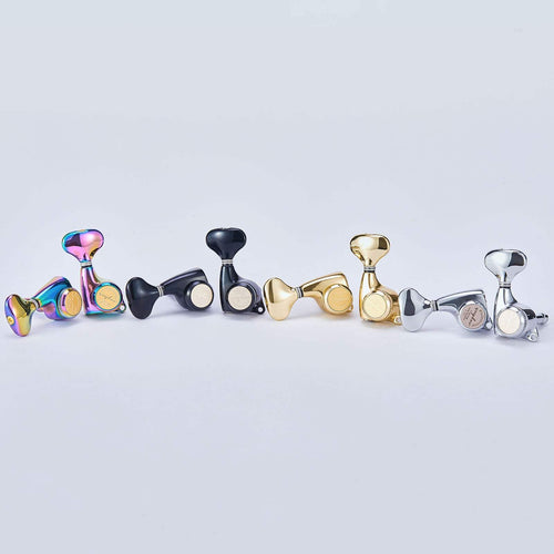 Guyker GK-510D8SP Guitar Locking Tuners (3L + 3R) - 1:21 Lock String Tuning Key Pegs